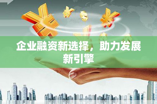 南溪企业融资新选择，助力发展新引擎
