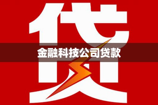 南溪金融科技公司贷款