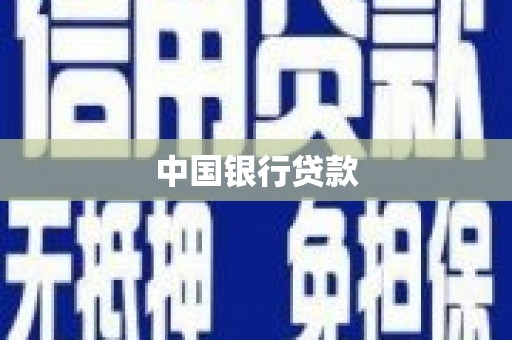 南溪中国银行贷款