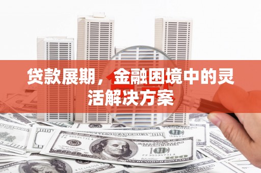 南溪贷款展期，金融困境中的灵活解决方案