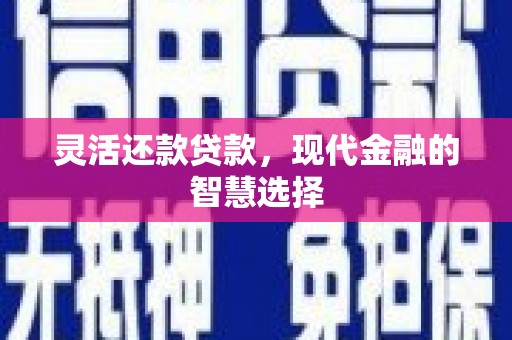 南溪灵活还款贷款，现代金融的智慧选择