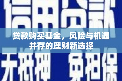 南溪贷款购买基金，风险与机遇并存的理财新选择