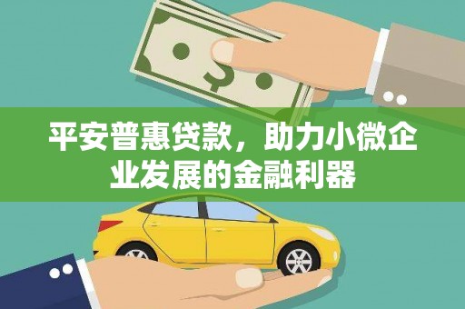 南溪平安普惠贷款，助力小微企业发展的金融利器