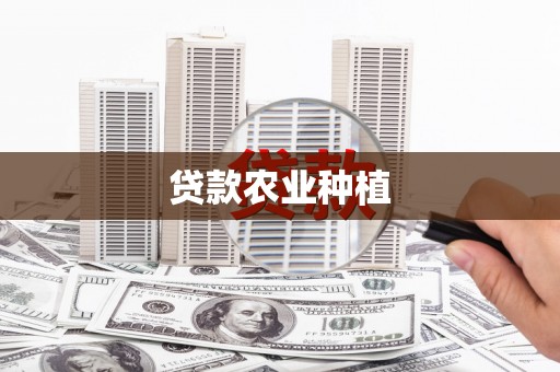 南溪贷款农业种植