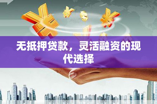 南溪无抵押贷款，灵活融资的现代选择