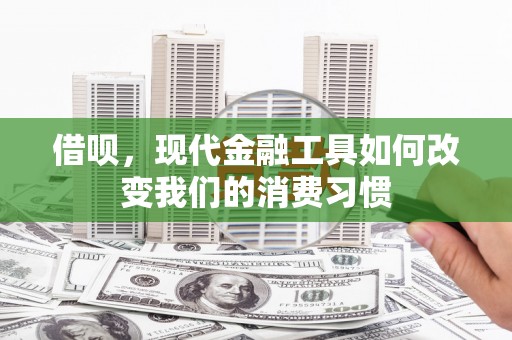 南溪借呗，现代金融工具如何改变我们的消费习惯