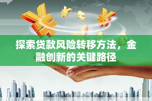 南溪探索贷款风险转移方法，金融创新的关键路径