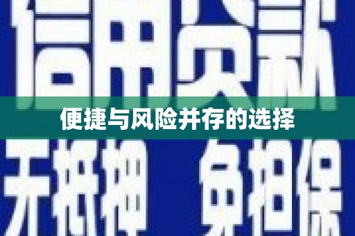 南溪便捷与风险并存的选择